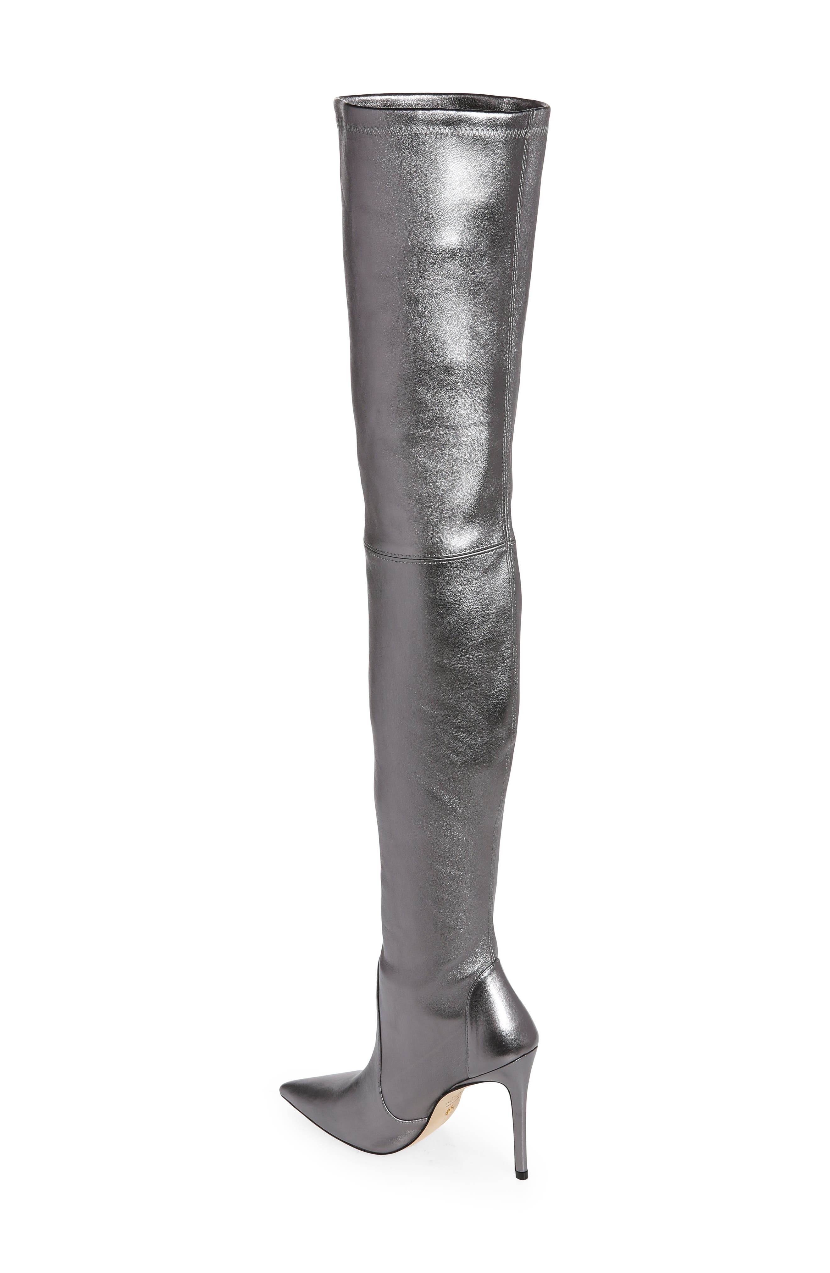 Stuart Weitzman Ultrastuart 100 Stretch Pointed Toe Over the Knee Boot, Alternate, color, 