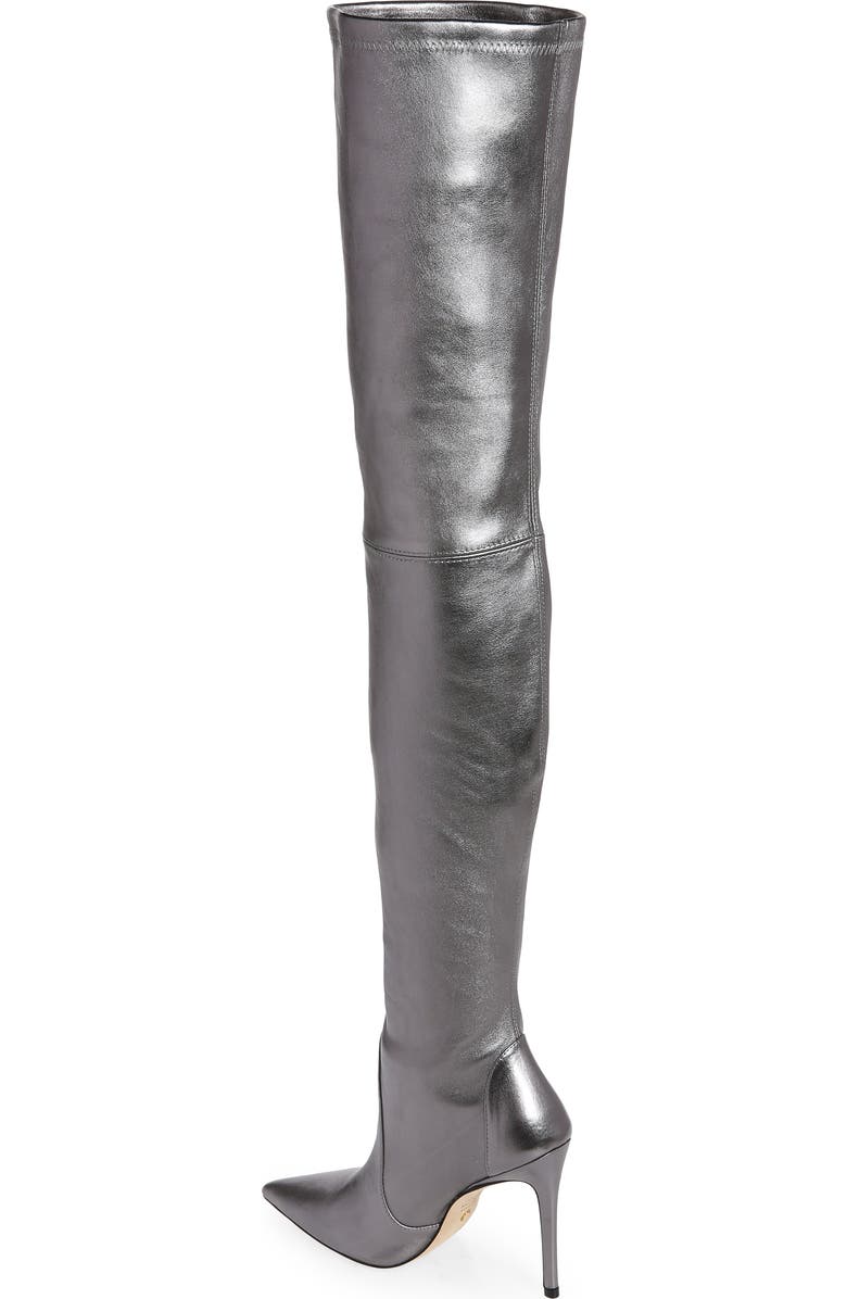 Stuart Weitzman Ultrastuart 100 Stretch Pointed Toe Over the Knee Boot, Alternate, color,