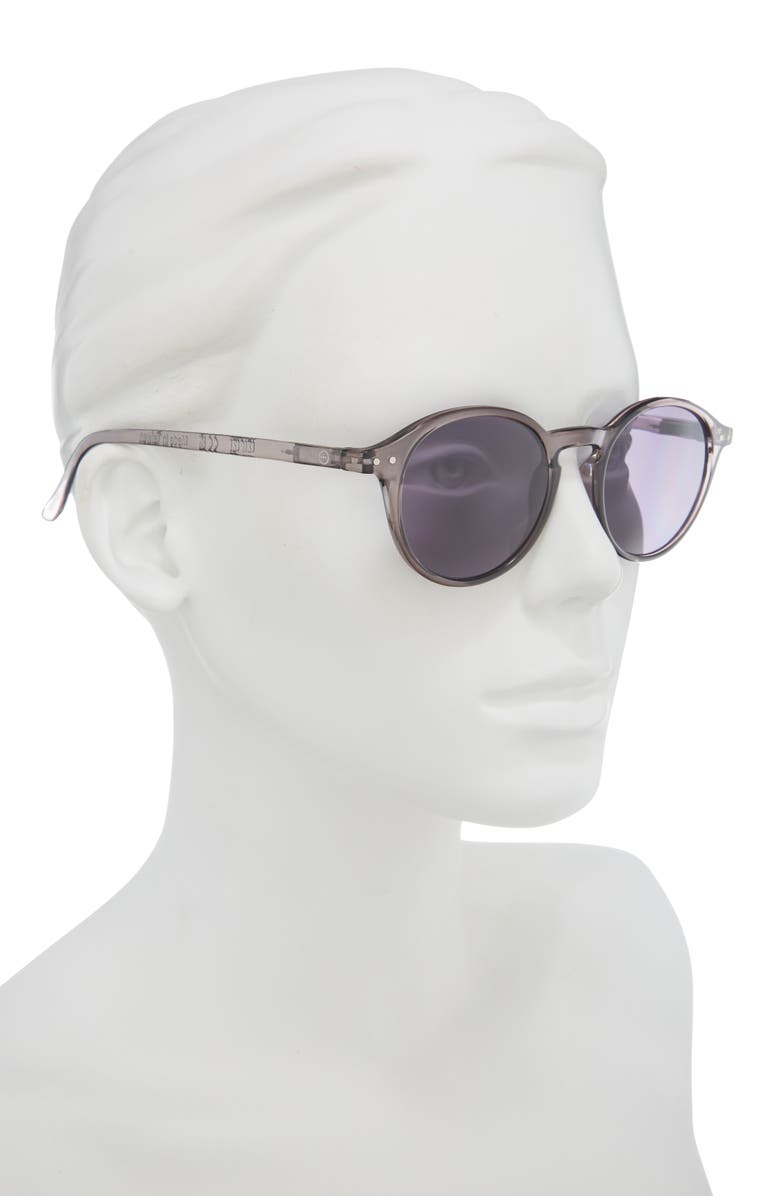 IZIPIZI Round Sunglasses, Alternate, color, Electronic Grey