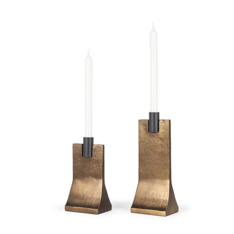 Polli Metal Taper Candleholders Set of 2