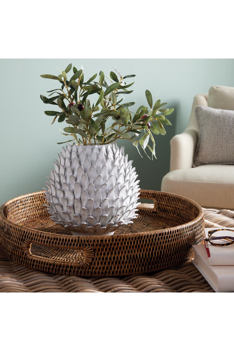Serena Vase, Alternate, color, White