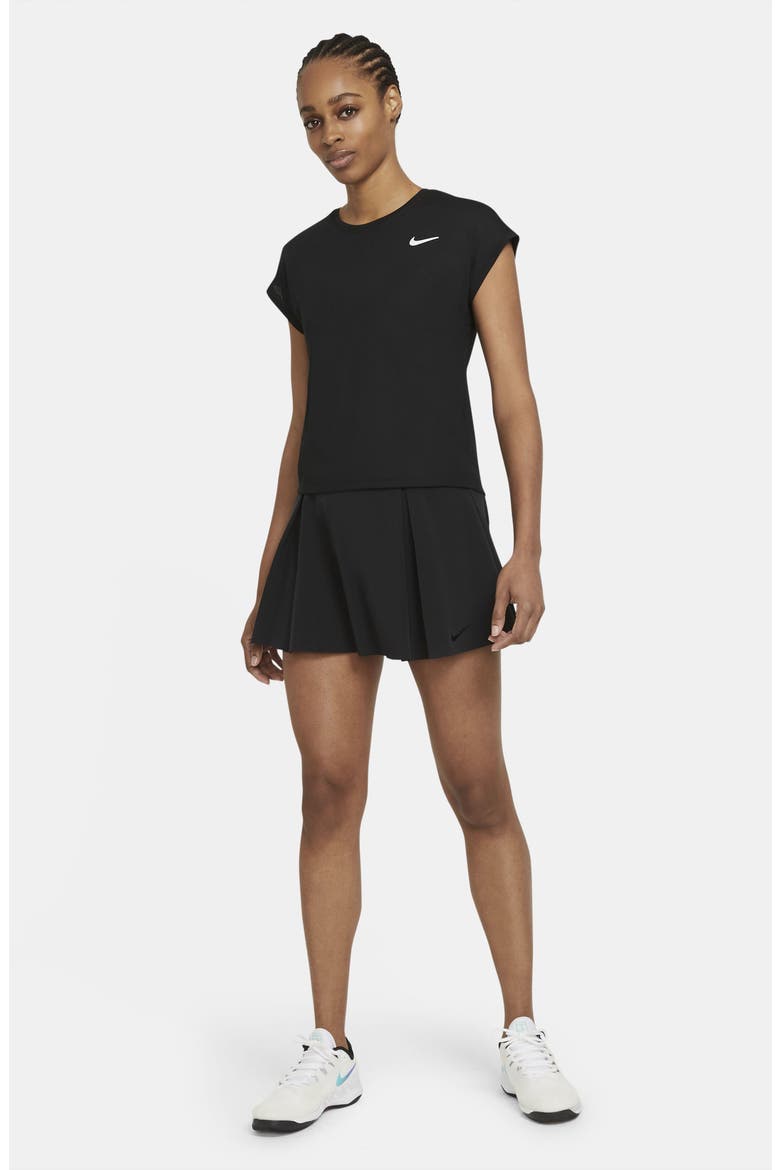 Club Tennis Skirt, Alternate, color, BLACK/BLACK