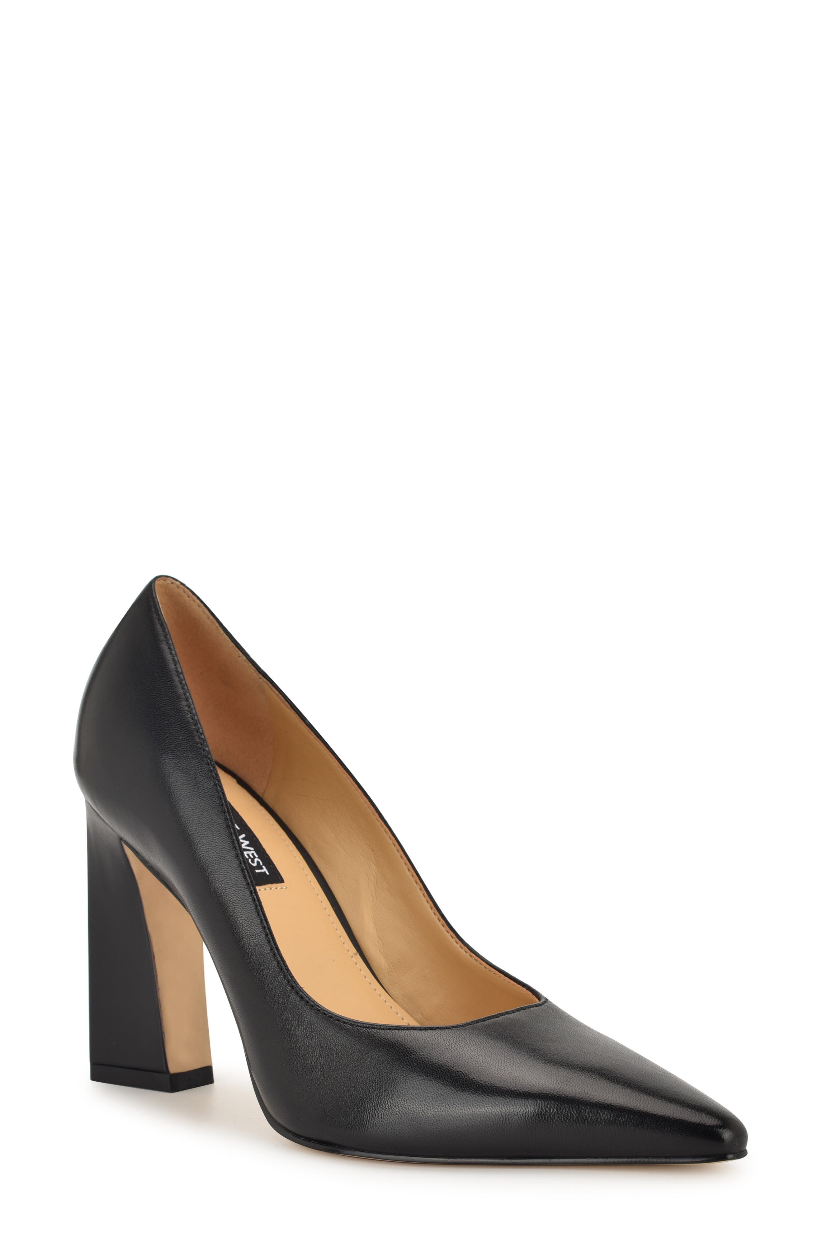 Nine West Tamant Pointed Toe Pump, Main, color, Black