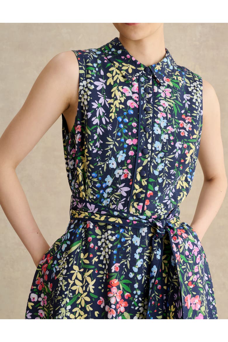 Alberta Floral Midi Shirt Dress, Alternate, color, Midnightmulti