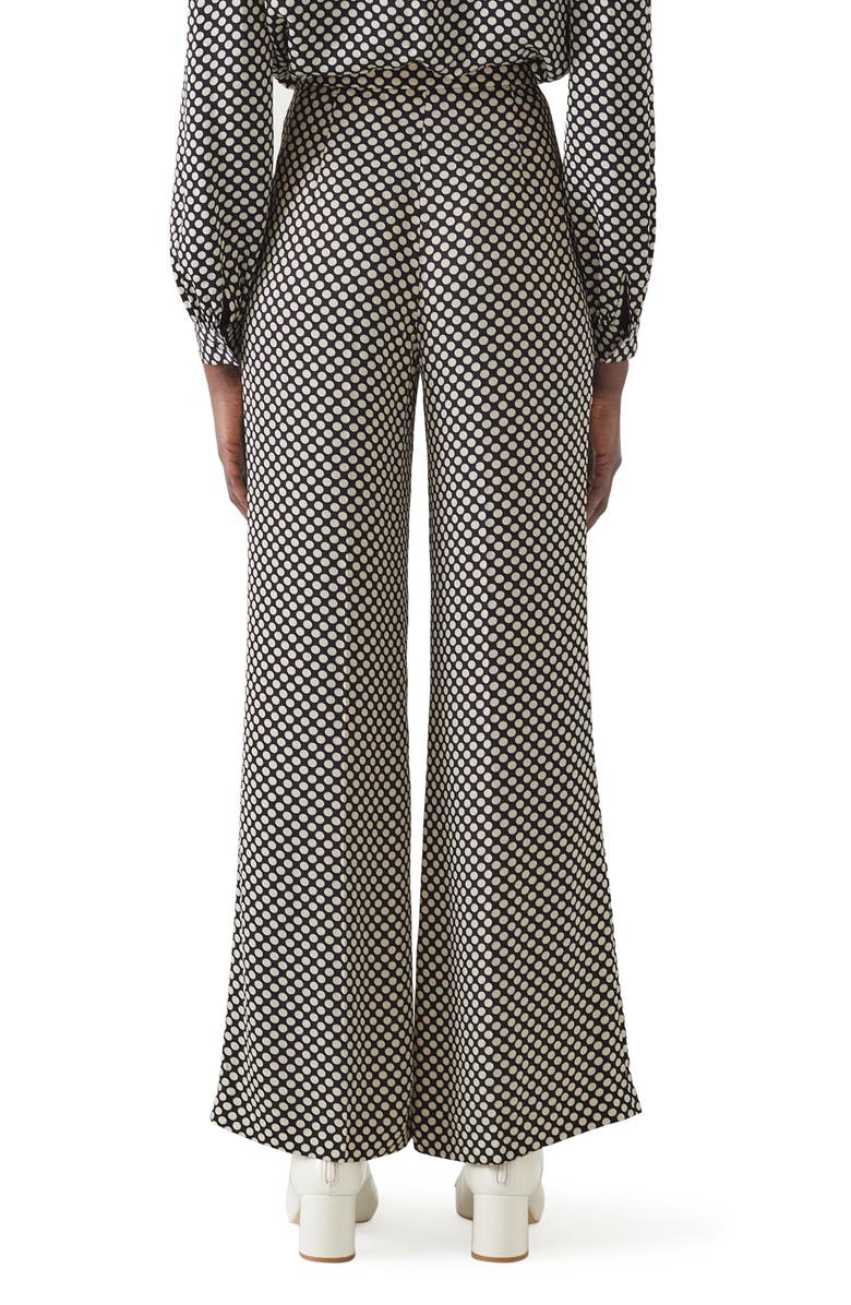 LK Bennett Esme Polka Dot Wide Leg Trousers, Alternate, color, 