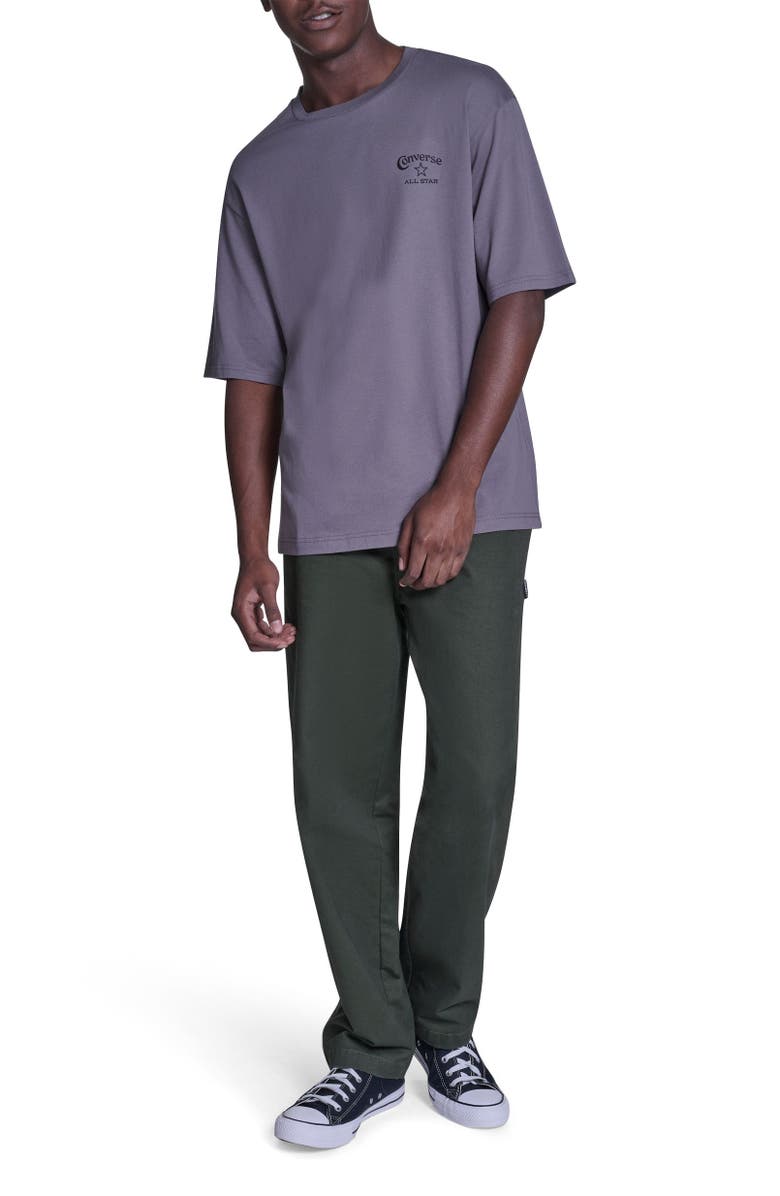 Converse Heritage Wordmark Relaxed T-Shirt, Alternate, color, Darker Grey