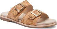 ara Elm Studded Buckle Strap Slide Sandal