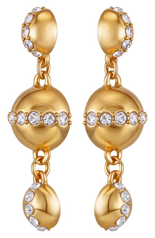 VINCE CAMUTO VINCE CAMUTO CRYSTAL CIRCLE DROP EARRINGS