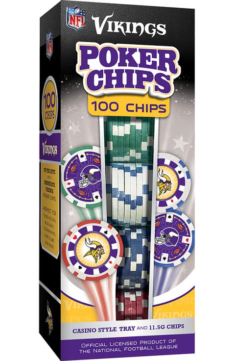 Minnesota Vikings 100 Piece Poker Chips
