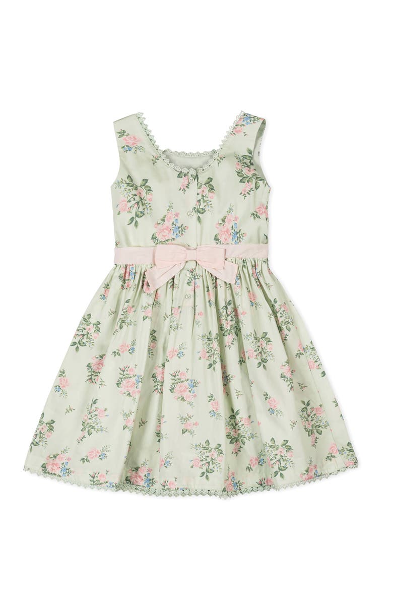 Hope & Henry Kids' Organic Sleeveless Sateen Party Dress, Alternate, color, Chateau Floral