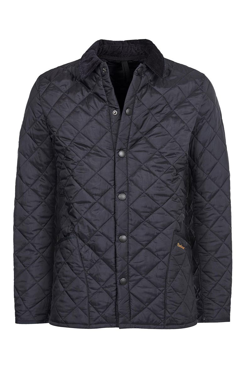 Heritage Liddesdale Quilted Jacket, Alternate, color, BLACK