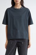 Golden Goose Crystal Embellished Cotton T-Shirt