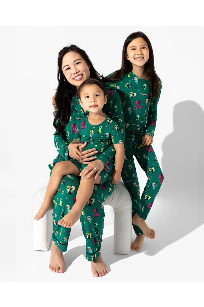 Kids' Minecraft Midnight Mobs Set of 2 Piece Pajamas, Alternate, color, Minecraft: Midnight Mobs