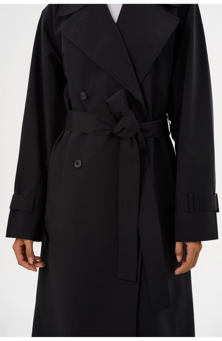 LAMARQUE Colette | Trench Coat, Alternate, color, Black