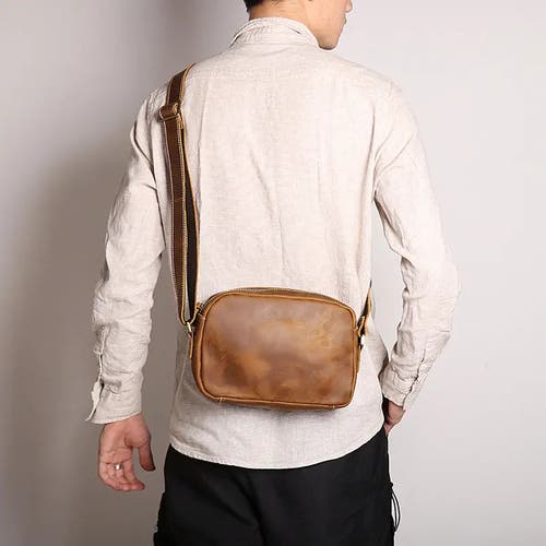Steel Horse Leather Soren Vintage Leather Crossbody Bag Sling | Versatile And Durable Leather Bag