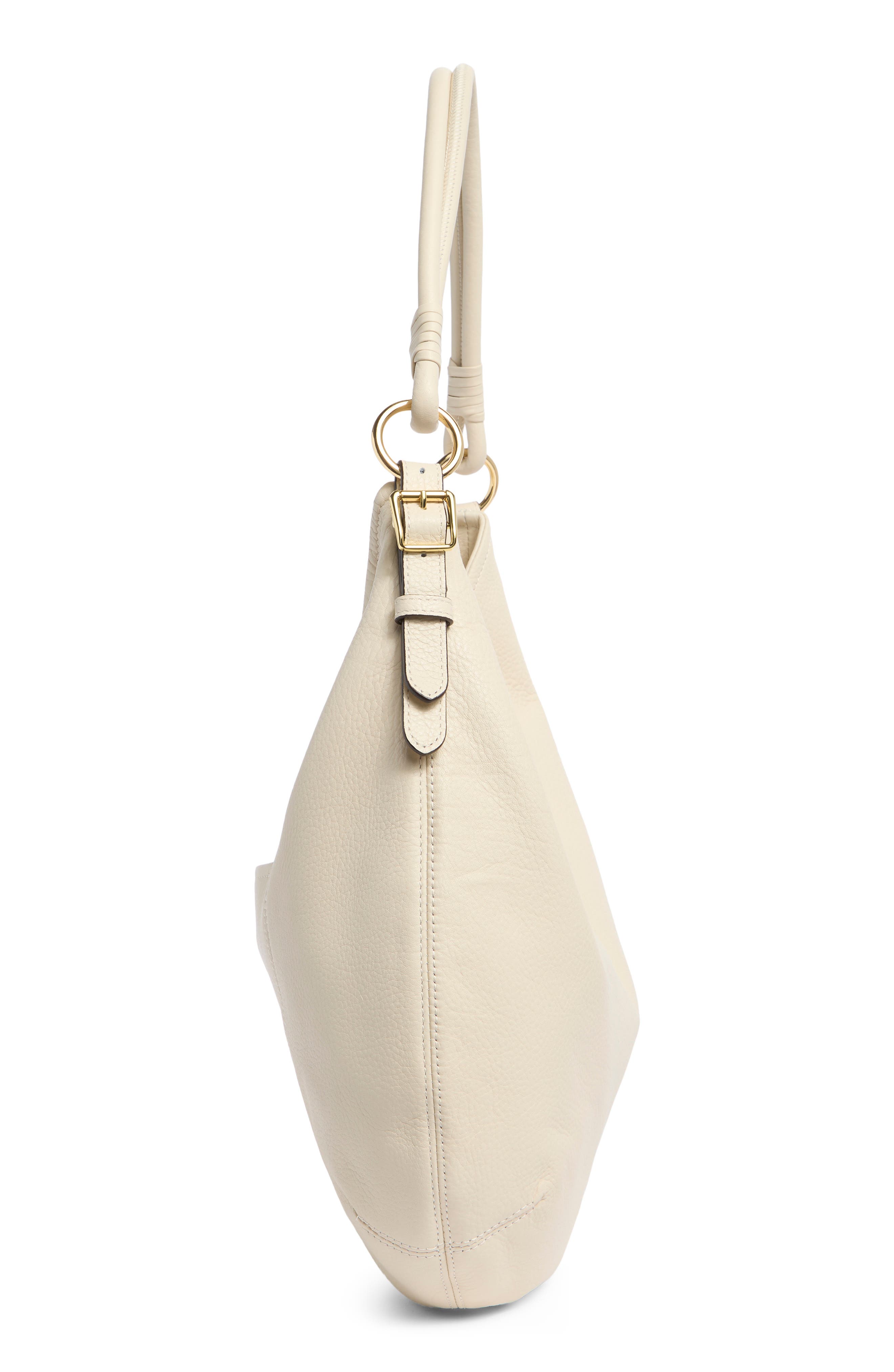 Soho Leather Shoulder Bag, Alternate, color, CHALK