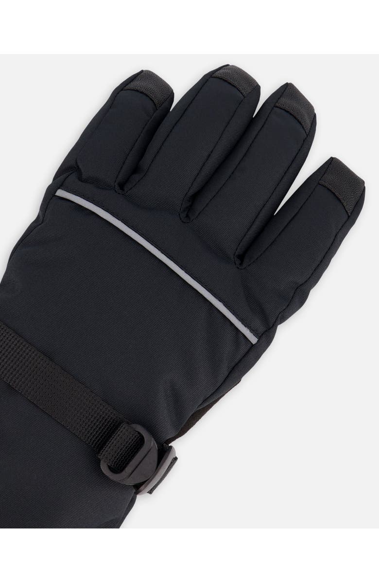 Deux par Deux Kids Gender Inclusive Winter Teknik Gloves, Alternate, color, Black