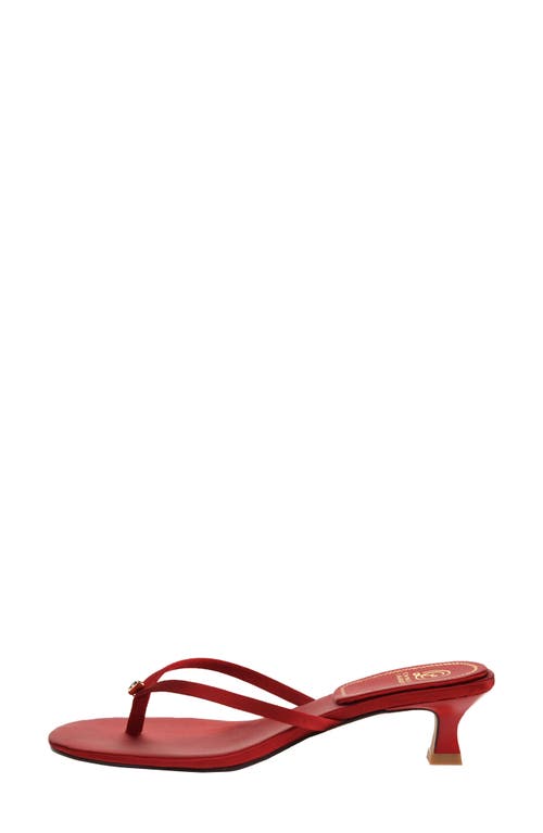 Chinese Laundry Brissa Kitten Heel Flip Flop In Red