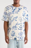 Scotch & Soda Print Organic Cotton Relaxed T-Shirt
