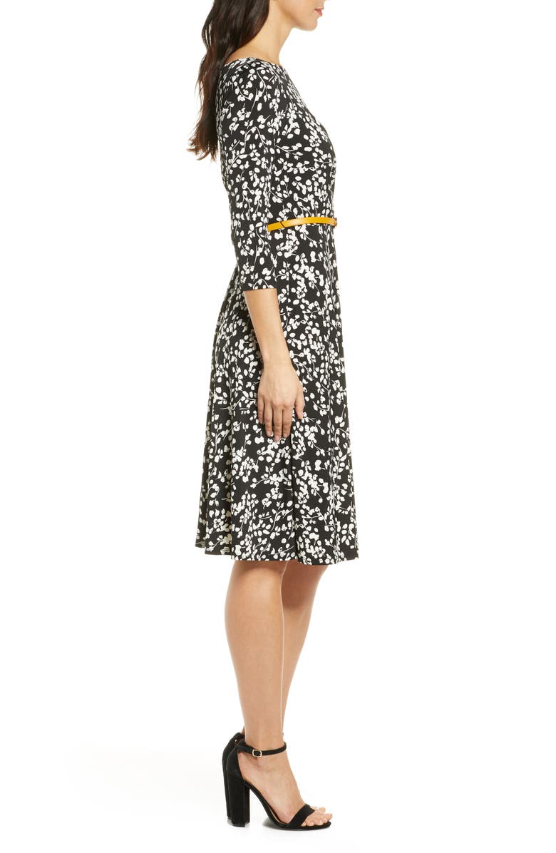 Harper Rose Belted Fit & Flare Dress, Alternate, color,