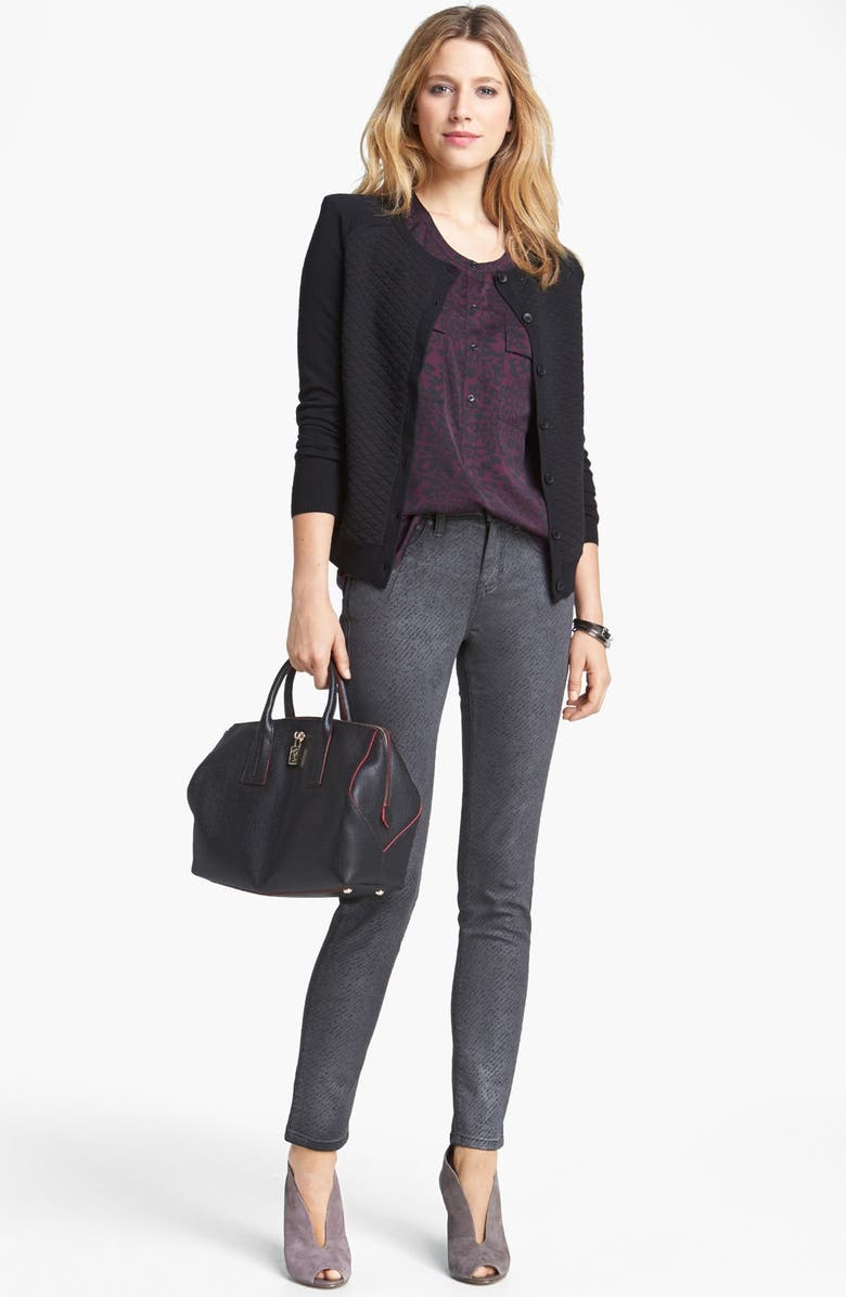 Trouvé Animal Print Blouse, Alternate, color, 