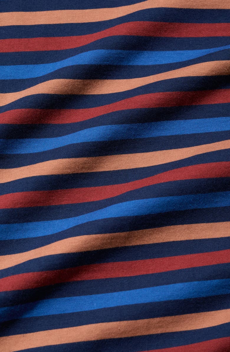 Seasalt Cornwall Sailor Stripe Organic Cotton Top, Alternate, color, Tri Mini Cornish Burgundy