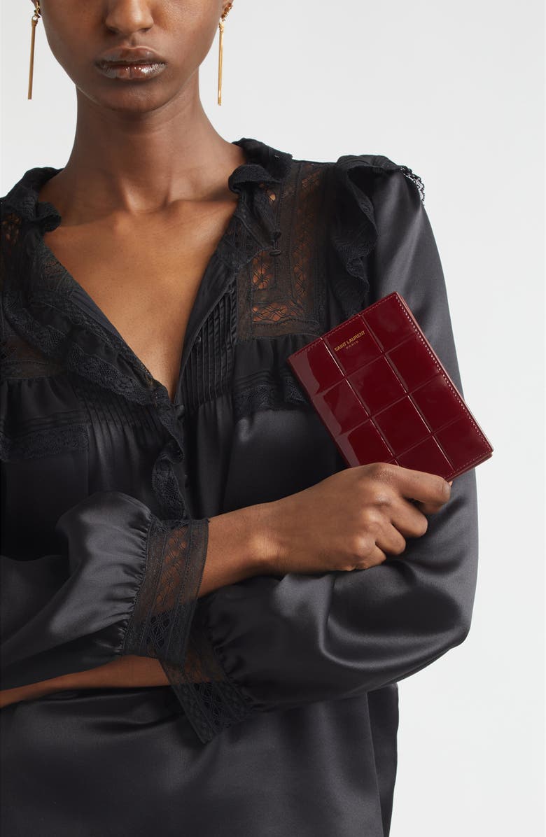 Saint Laurent Paris Passport Case, Alternate, color, Grenade