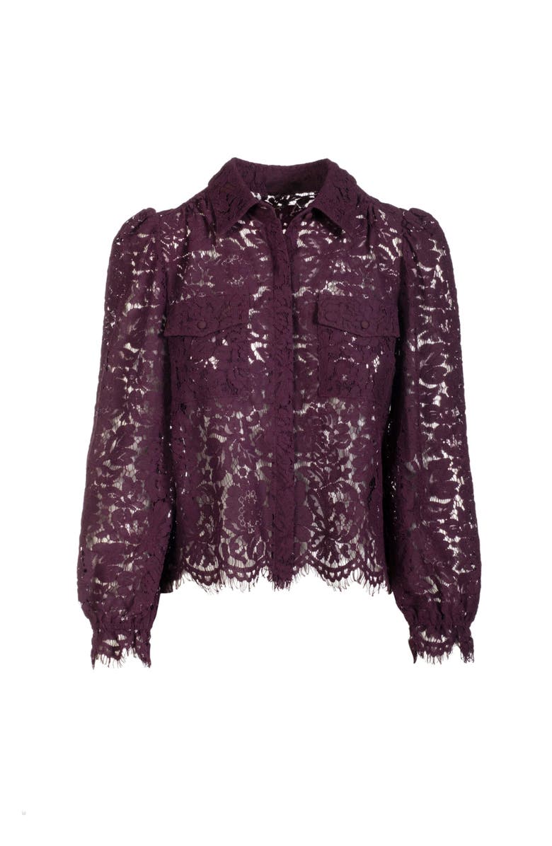 Generation Love Lina Lace Shirt, Alternate, color, Purple