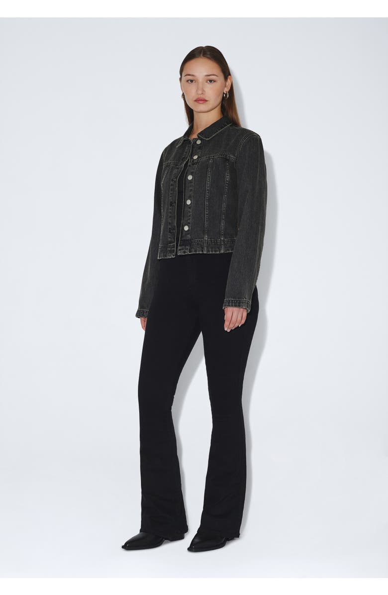 Dr. Denim Moxy High Flare Jeans, Alternate, color, Black