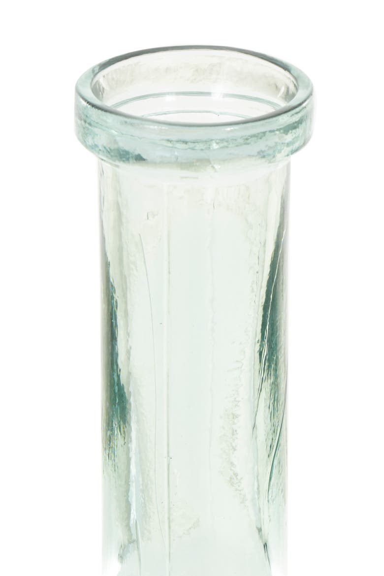 Recycled Glass Vase, Alternate, color, TEAL