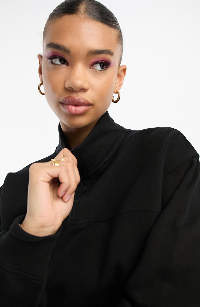 ASOS DESIGN Half Zip Sweatshirt, Alternate, color, 