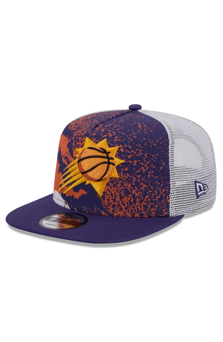 New Era Men's New Era Purple Phoenix Suns Court Sport Speckle 9FIFTY Snapback Hat, Main, color, Purple