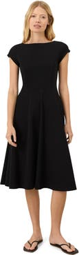 Pact Fit & Flare Ballet Neck Dress Made With Organic Cotton
