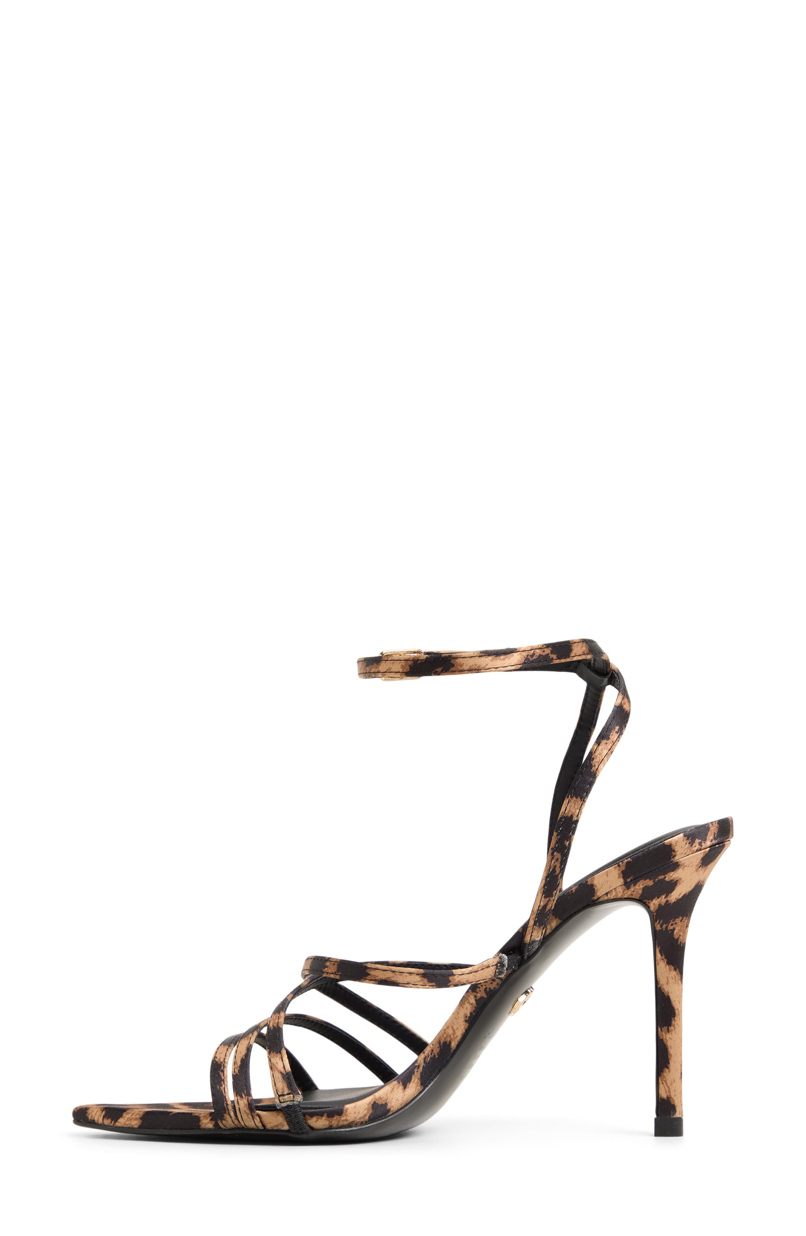 ALDO Solania Ankle Strap Pointed Toe Sandal, Alternate, color, Brown Multi