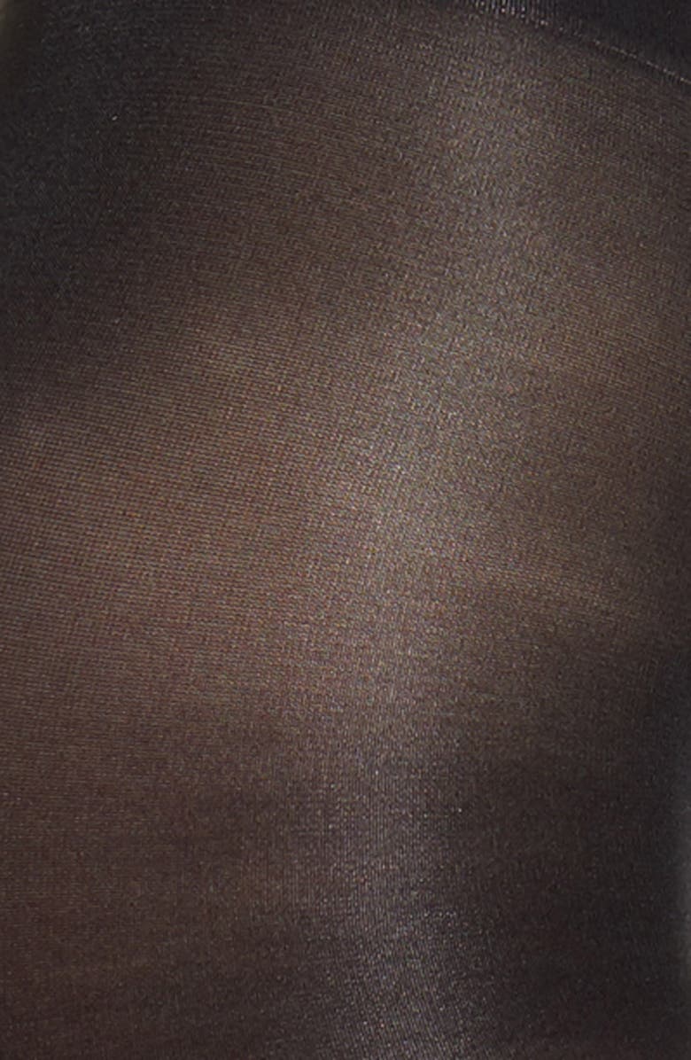 Natori Shimmer Sheer Tights, Alternate, color, Black