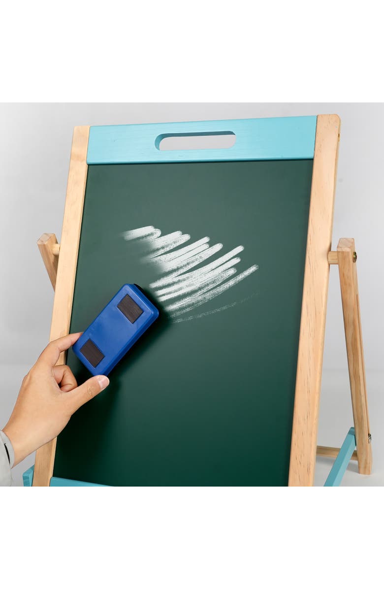 Easy Playhouse Wooden Tabletop Art Easel Doublesided Magnetic Chalk & White, Alternate, color, Multicolored