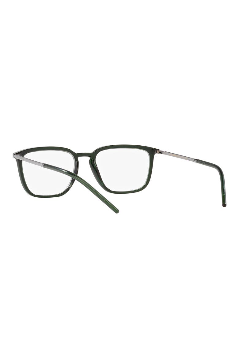 54mm Square Optical Glasses, Alternate, color, TRNPRT GRN