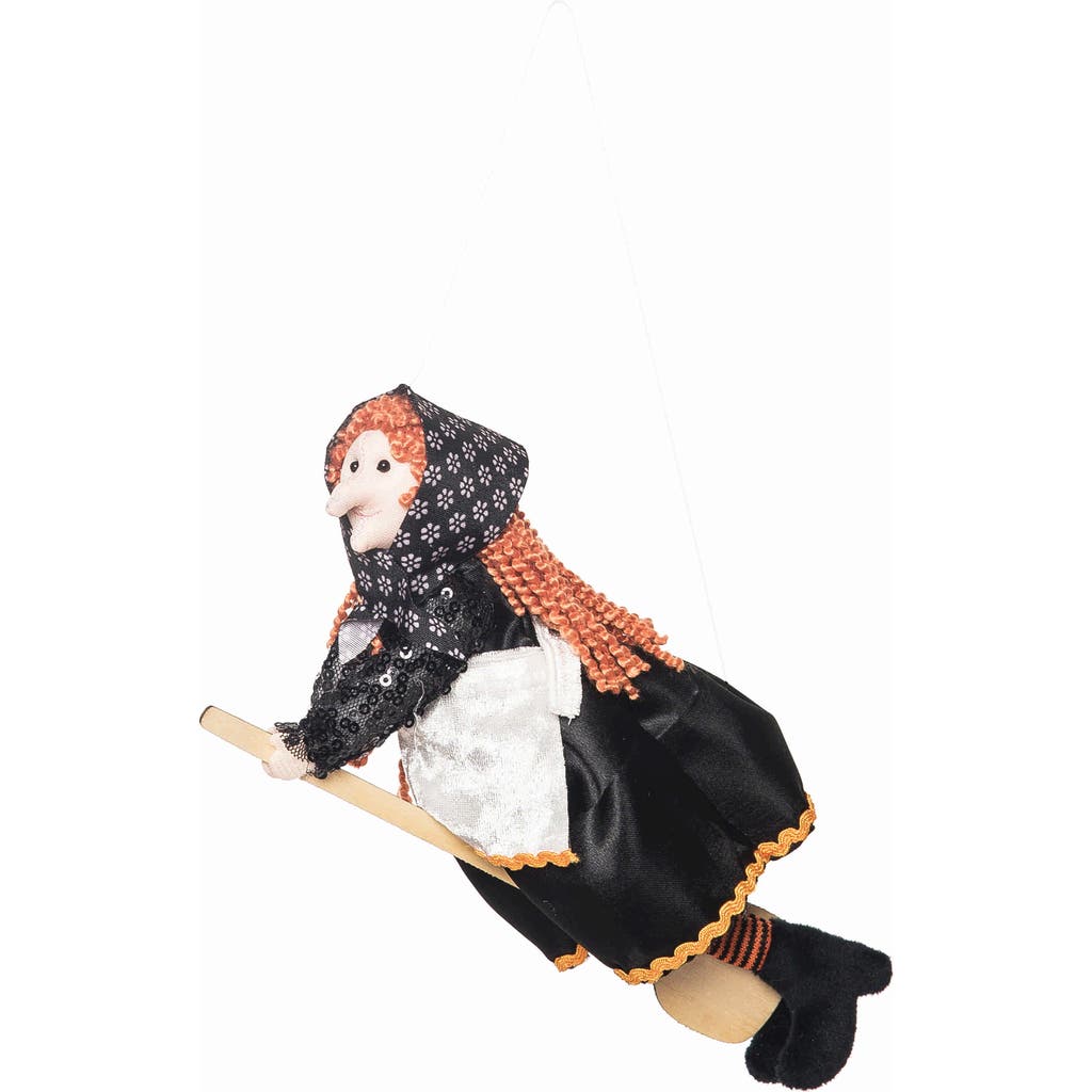 Gallerie Ii 3.54" X 8.26" Decorative Black & Orange Kitchen Apron Witch Cute Halloween Figurine