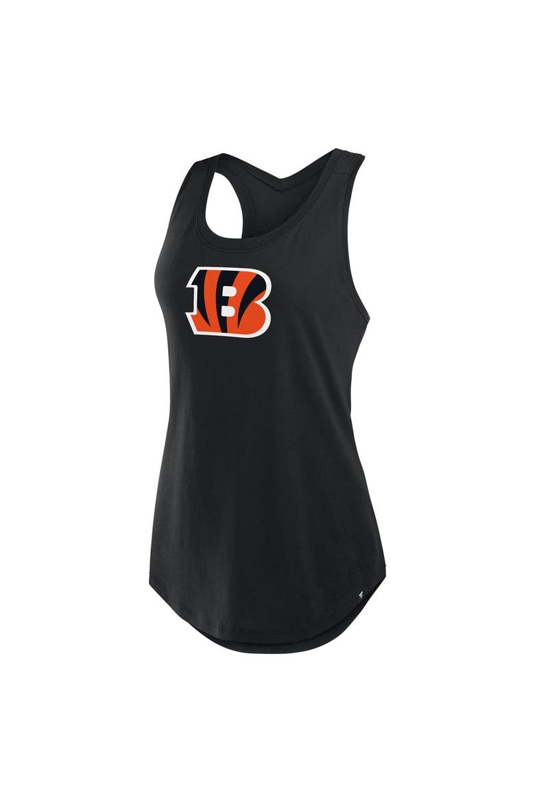 Women's Fanatics Black Cincinnati Bengals Iron Fan Tank Top, Alternate, color, Black