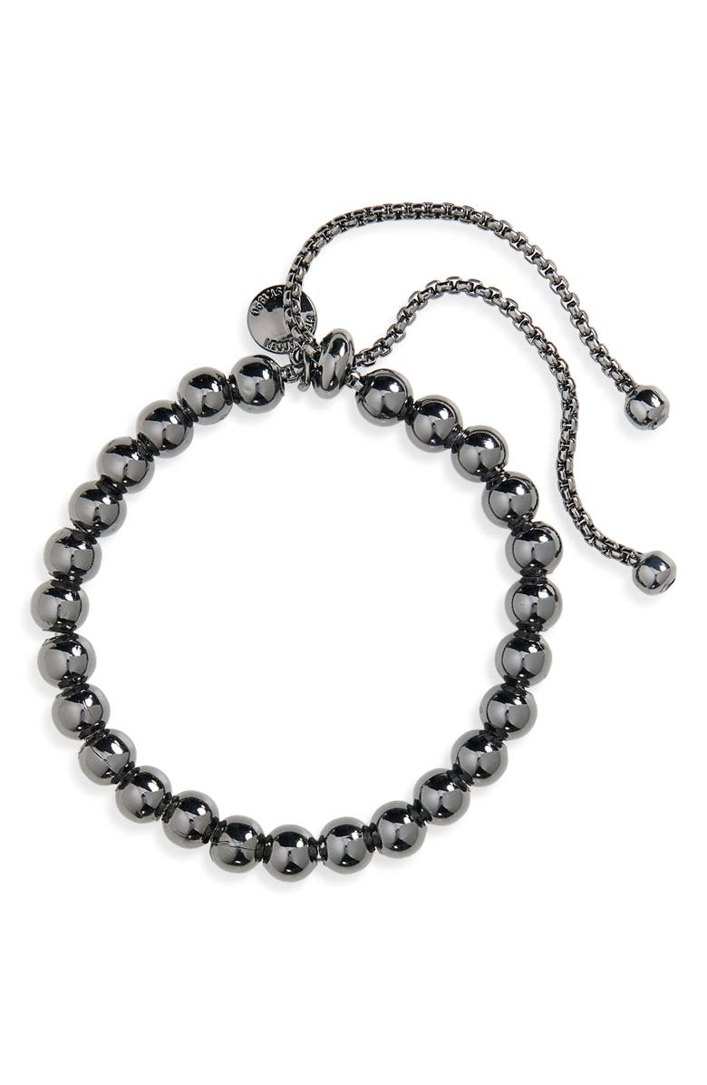 Steve Madden Gender Inclusive Metal Beaded Friendship Bracelet, Main, color,