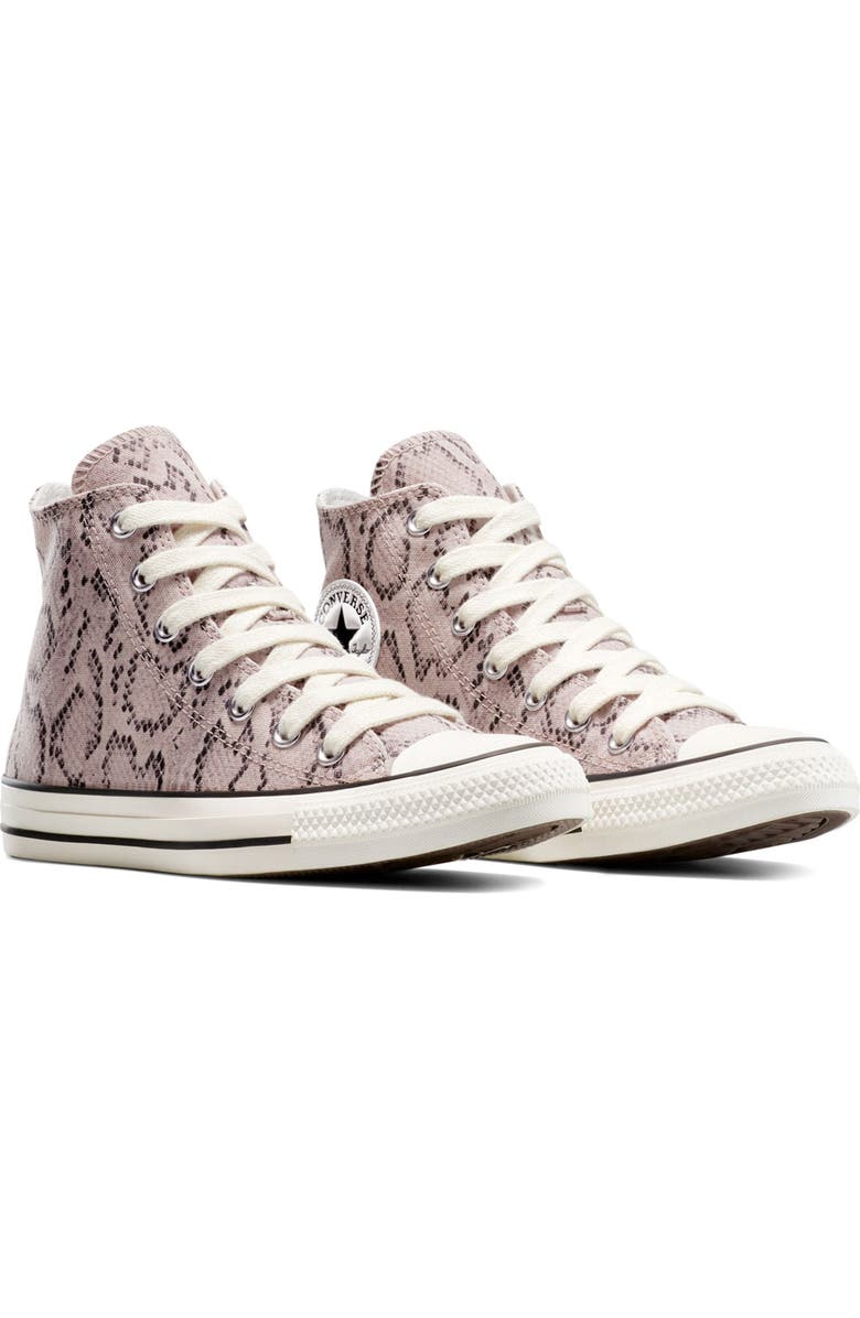 Converse Chuck Taylor All Star Snakeskin Print Canvas High Top Sneaker, Main, color, Clay/ Egret/ Egret