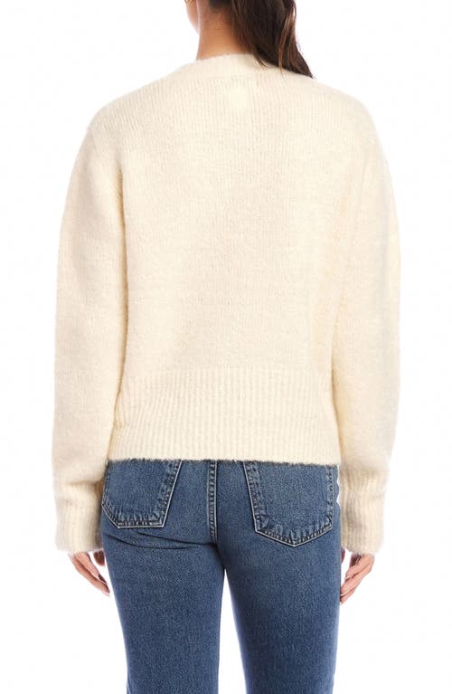 Fifteen Twenty Arley Relaxed Fit Crewneck Sweater In Snow