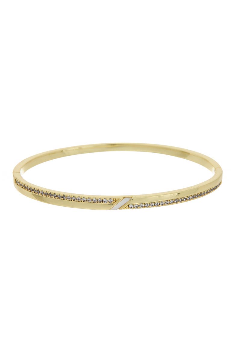 Cubic Zirconia Bangle, Main, color, YELLOW