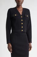 ST. JOHN Fringe Flatback Rib Jacket