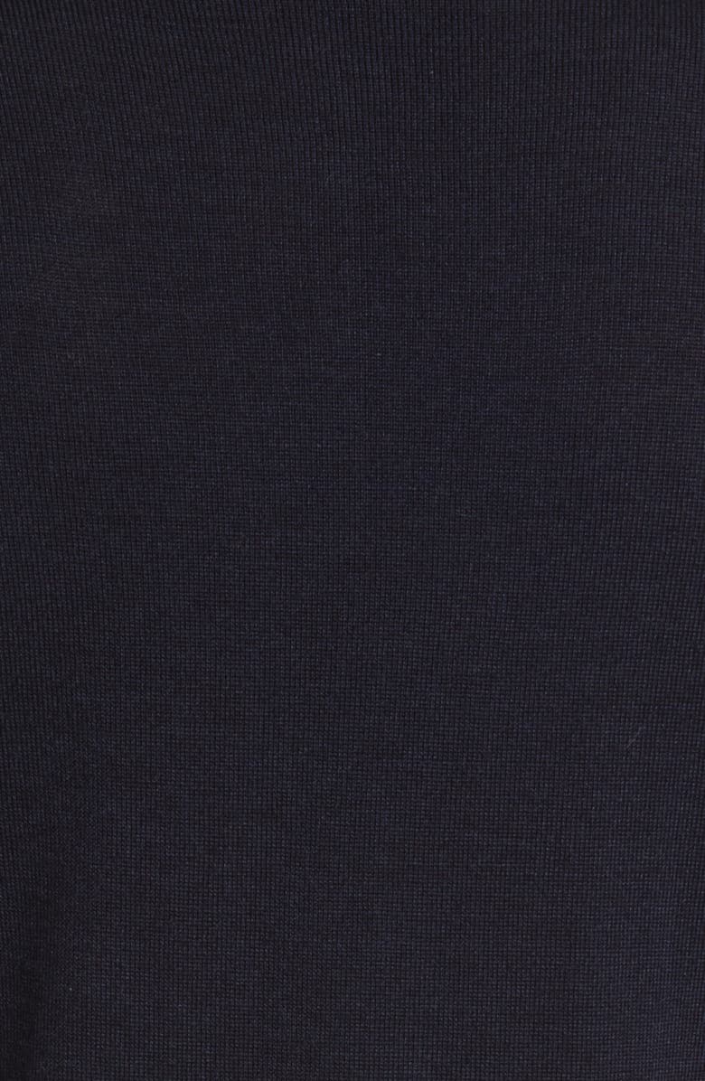 Officine Générale Brutus Long Sleeve Wool & Lyocell Polo, Alternate, color, Navy