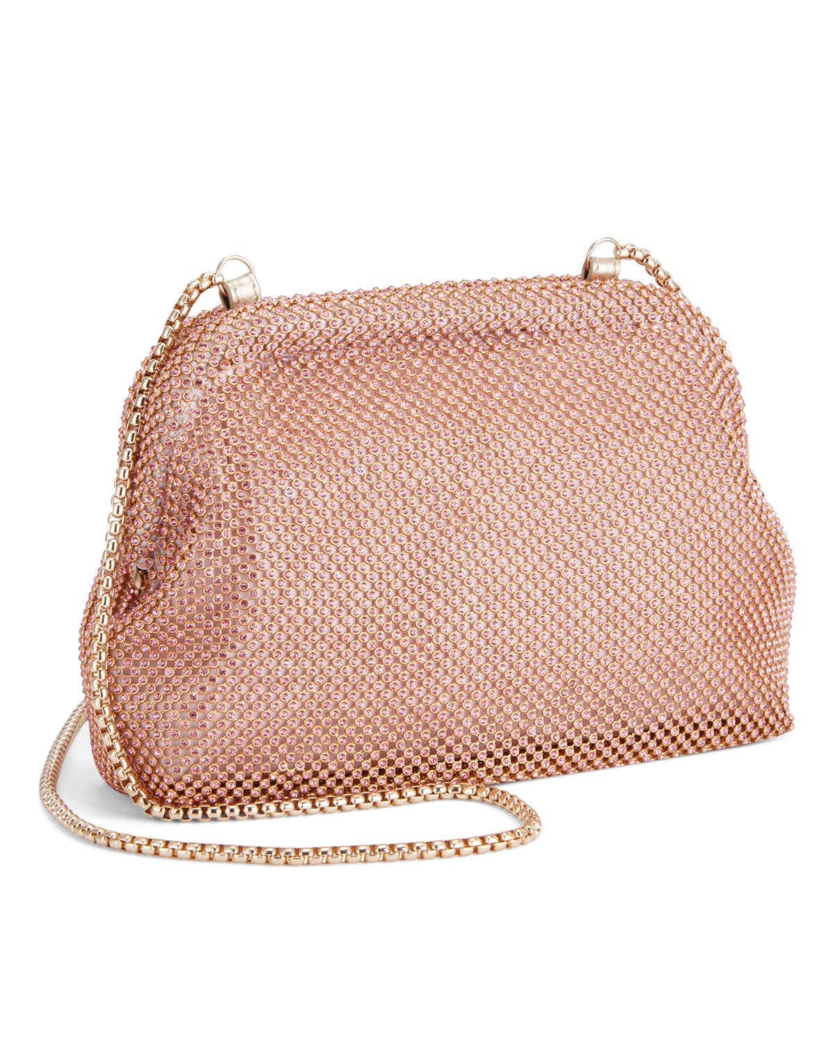 Rafe New York Brooke Diamante Frame Clutch, Alternate, color, Apricot