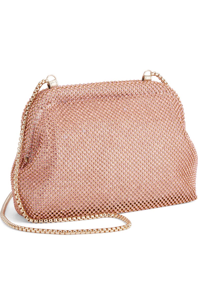 Rafe New York Brooke Diamante Frame Clutch, Alternate, color, Apricot