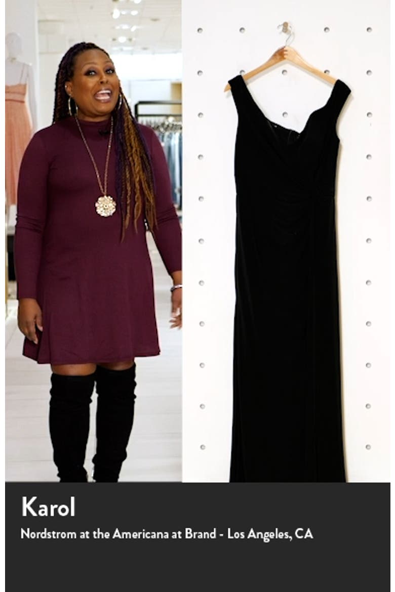 Simple Plus Size Jersey Off the Shoulder Dress video