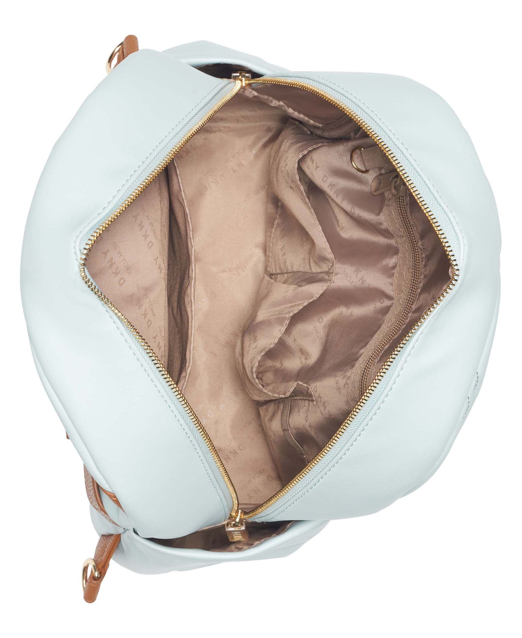DKNY Bias Backpack, Alternate, color, Jade Sky