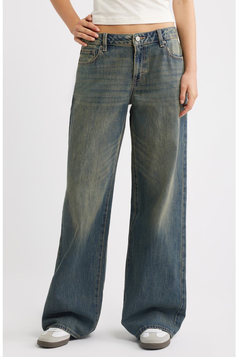 Casey Low Rise Baggy Jeans, Main, color, MEDIUM INDIGO